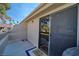 Private balcony with sliding glass door and screen at 3791 Desert Marina Dr # 118, Laughlin, NV 89029