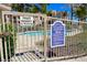 Gated entrance to the community pool with posted rules at 3791 Desert Marina Dr # 118, Laughlin, NV 89029