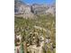 Aerial view of a mountain community setting at 4187 Matterhorn Way, Mount Charleston, NV 89124