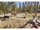 Front yard with horses and stone pathway at 4187 Matterhorn Way, Mount Charleston, NV 89124