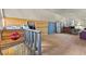 Open loft area with wood floors, a built-in desk, and ample storage at 4187 Matterhorn Way, Mount Charleston, NV 89124