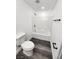 Simple bathroom with a shower/tub combo and gray flooring at 4231 E Kellogg Rd, Pahrump, NV 89061