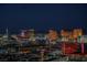 Nighttime aerial view showcasing the Las Vegas Strip at 4381 W Flamingo Rd # 28316, Las Vegas, NV 89103