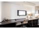 Modern home office with a built-in desk and sleek design at 4381 W Flamingo Rd # 28316, Las Vegas, NV 89103