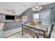 Dining area with view into living room and backyard at 4496 Arlington Park Ct, Las Vegas, NV 89110