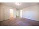 This bedroom features neutral walls and carpeted floors, with closet and ensuite access at 5391 Kennedy Hill Ave, Las Vegas, NV 89139