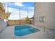 Private rectangular pool with a view of the golf course at 5458 Walton Heath Ave, Las Vegas, NV 89142