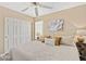 Bright bedroom with a comfortable bed and large closet at 5608 Port Barrington Way, Las Vegas, NV 89130