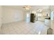 Bright kitchen with stainless steel appliances and white cabinets at 6402 Agua Dr, Las Vegas, NV 89103