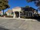 Community clubhouse with columns and ample parking at 939 Paisley St, Las Vegas, NV 89145