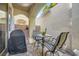 Small patio with seating and grill at 939 Paisley St, Las Vegas, NV 89145