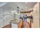 Open concept kitchen with island and stainless steel appliances at , Las Vegas, NV 89123