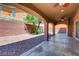 Covered patio with a ceiling fan, extending the living space at 10161 Kermode Ct, Las Vegas, NV 89178