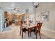 Open dining area with table and chairs, offering view of kitchen at 1020 Blue Lantern Dr, Henderson, NV 89015