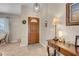 Bright and airy entryway with wood flooring at 1020 Blue Lantern Dr, Henderson, NV 89015