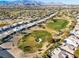 Aerial view of golf course and surrounding homes at 10247 Santo Nina Ct, Las Vegas, NV 89135