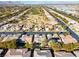 Aerial view of community and golf course at 10247 Santo Nina Ct, Las Vegas, NV 89135