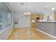 Elegant dining room with hardwood floors and a chandelier at 10247 Santo Nina Ct, Las Vegas, NV 89135