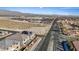 Aerial view of neighborhood and a main road at 10409 Mont Pourri Ct, Las Vegas, NV 89149