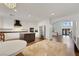 Modern kitchen with island and stainless steel appliances at 10779 Crown Ct, Las Vegas, NV 89141