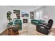 Cozy living room with fireplace and built-in shelving at 10779 Crown Ct, Las Vegas, NV 89141