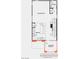Floorplan showing great room, kitchen, covered balcony and powder room at 1521 Bat Hawk St, Las Vegas, NV 89138