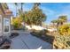 Concrete patio with seating area and plants at 1715 Mesquite Ct, Henderson, NV 89014