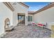 Charming courtyard with fountain and seating area at 2050 Cambridge Springs Dr, Henderson, NV 89052