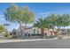 House exterior with palm tree and street view at 2050 Cambridge Springs Dr, Henderson, NV 89052