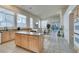 Spacious kitchen with an island, ample counter space, and stainless steel appliances at 2132 Timber Rose Dr, Las Vegas, NV 89134