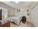 Cozy bedroom with a double bed, desk, and ample closet space at 2694 Kinghorn Pl, Henderson, NV 89044