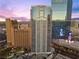 Luxury high rise building at sunset with city views at 2700 Las Vegas Blvd # 809, Las Vegas, NV 89109