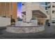 Close up of building entrance fountain at 2700 Las Vegas Blvd # 809, Las Vegas, NV 89109