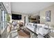 Sunlit living room with white sofa and city views at 2700 Las Vegas Blvd # 809, Las Vegas, NV 89109