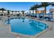 Refreshing outdoor pool with plenty of lounge chairs at 2700 Las Vegas Blvd # 809, Las Vegas, NV 89109