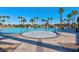 Large community pool with a circular center area at 320 Via Del Duomo, Henderson, NV 89011