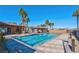 Community pool with lanes, shade structures, and lounge area at 320 Via Del Duomo, Henderson, NV 89011