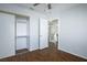 Bedroom with closet and view of upstairs hallway at 3335 Cheltenham St, Las Vegas, NV 89129