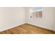 Well-lit bedroom featuring wood flooring and a window with blinds at 3400 Cabana Dr # 1108, Las Vegas, NV 89122