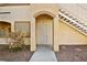 Apartment entryway with security gate and landscaping at 3400 Cabana Dr # 1108, Las Vegas, NV 89122