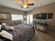 Spacious bedroom with a king-size bed and patio access at 3550 Bay Sands Dr # 3073, Laughlin, NV 89029