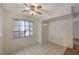 Entryway with tile floor, ceiling fan, and door to outside at 4805 S Torrey Pines Dr # 201, Las Vegas, NV 89103