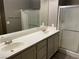 Double vanity bathroom with a large shower at 50 Aura De Blanco St # 13103, Henderson, NV 89074