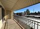 Private balcony overlooking the parking lot and surrounding buildings at 5181 River Glen Dr # 172, Las Vegas, NV 89103