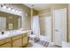 Clean bathroom with a shower/tub combo and updated vanity at 5250 S Rainbow Blvd # 2032, Las Vegas, NV 89118