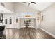 Bright living room featuring high ceilings, and vinyl plank flooring at 6227 Legend Falls St, North Las Vegas, NV 89081