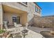 Backyard patio with seating and fire pit at 6381 W Washington Ave, Las Vegas, NV 89107