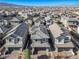 Aerial view of houses with solar panels in a neighborhood at 707 Cottonwood Hill Pl, Henderson, NV 89011