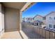 Enjoy backyard views from this private balcony at 707 Cottonwood Hill Pl, Henderson, NV 89011