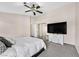 Large bedroom with ceiling fan and lots of natural light at 7132 Junction Village Ave, Las Vegas, NV 89129